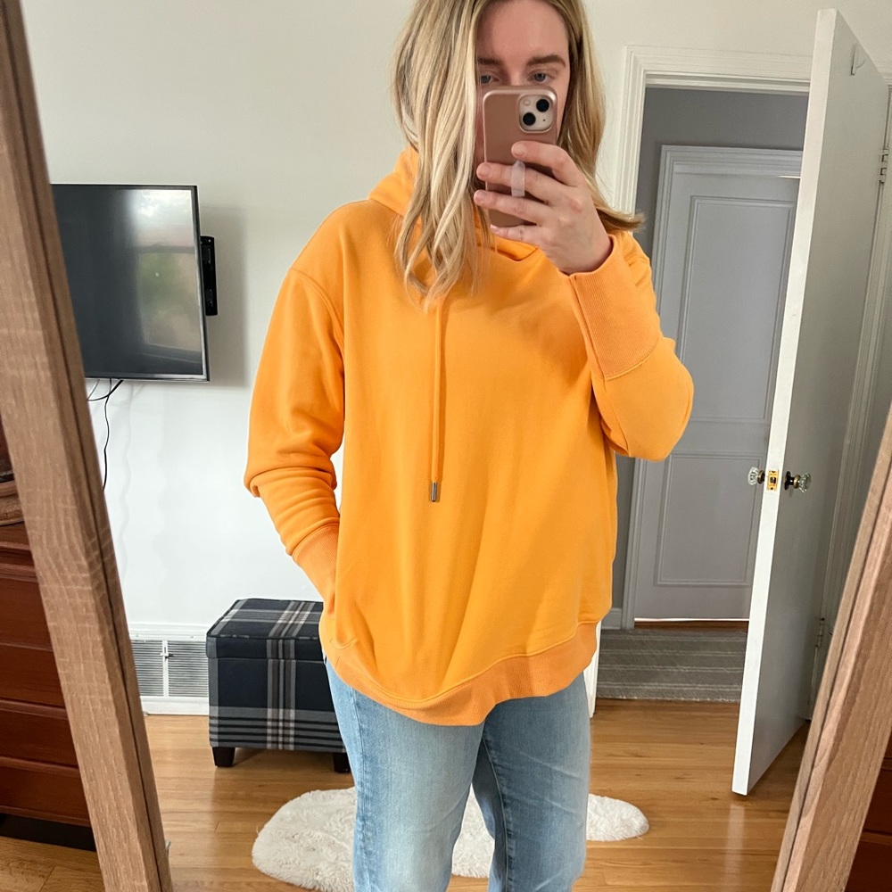 NWT free people orange hoodie - Picture 4 of 16